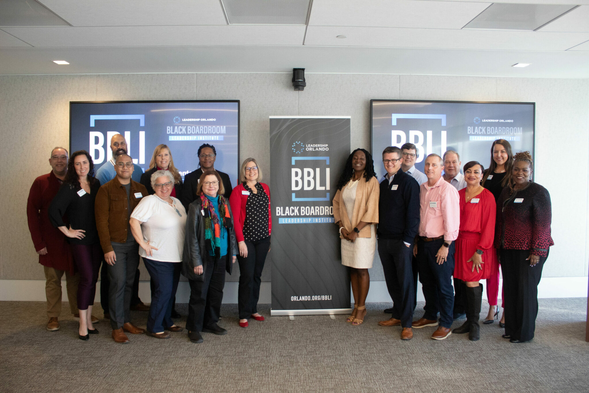 Members of the Black Boardroom Leadership Institute (BBLI) 2023 Nonprofit Track cohort during orientation day.